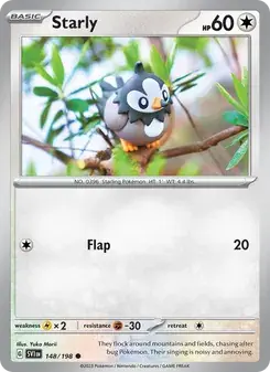 Starly 148/198 Scarlet & Violet Pokémon card
