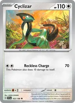 Cyclizar 163/198 Scarlet & Violet Pokémon card