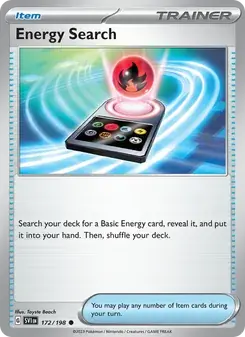 Energy Search 172/198 Scarlet & Violet Pokémon card