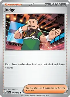 Judge 176/198 Scarlet & Violet Pokémon card
