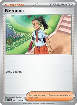 Nemona 180/198 Scarlet & Violet Pokémon card