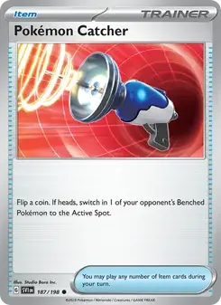 Pokémon Catcher 187/198 Scarlet & Violet Pokémon card