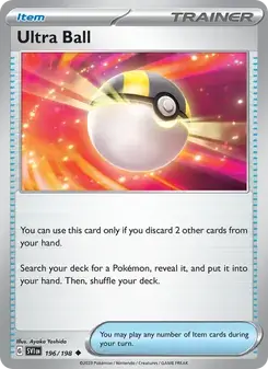 Ultra Ball 196/198 Scarlet & Violet Pokémon card