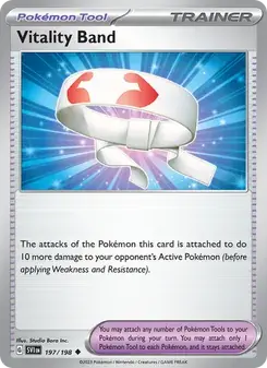 Vitality Band 197/198 Scarlet & Violet Pokémon card