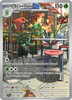 Carta Pokémon Scovillain 202/198 de Scarlet & Violet