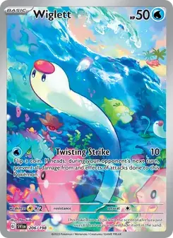 Wiglett 206/198 Scarlet & Violet Pokémon card