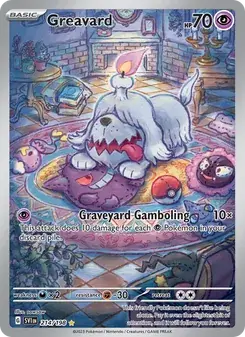 Greavard 214/198 Scarlet & Violet Pokémon card