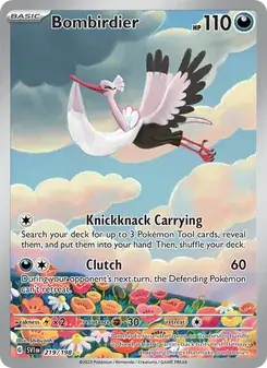 Bombirdier 219/198 Scarlet & Violet Pokémon card