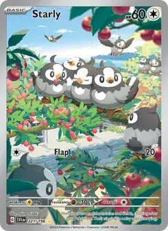 Starly 221/198 Scarlet & Violet Pokémon card