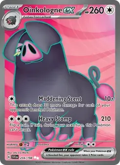 Oinkologne ex 234/198 Scarlet & Violet Pokémon card