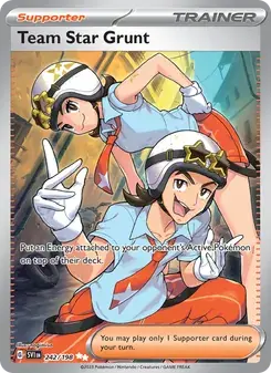 Team Star Grunt 242/198 Scarlet & Violet Pokémon card