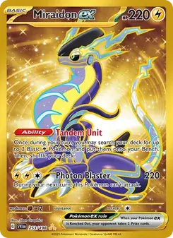 Miraidon ex 253/198 Scarlet & Violet Pokémon card