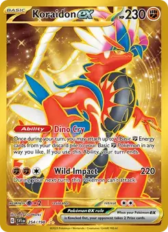 Koraidon ex 254/198 Scarlet & Violet Pokémon card