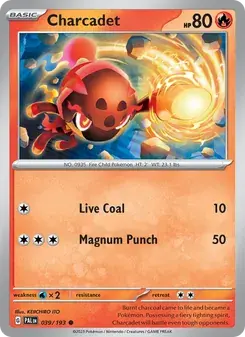 Charcadet 039/193 Paldea Evolved Pokémon card