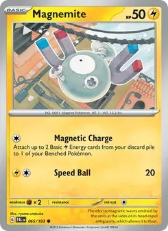 Magnemite 065/193 Paldea Evolved Pokémon card