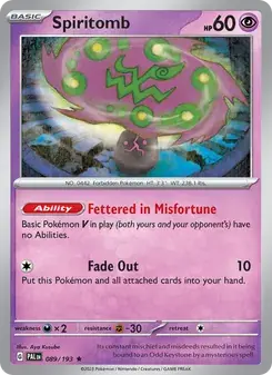 Spiritomb 089/193 Paldea Evolved Pokémon card