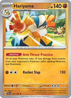 Hariyama 113/193 Paldea Evolved Pokémon card