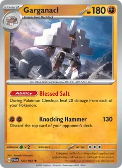 Garganacl 123/193 Paldea Evolved Pokémon card