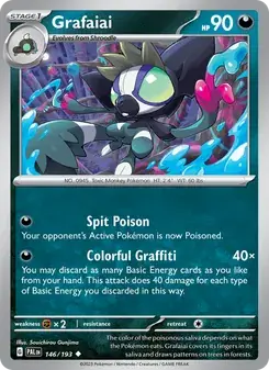 Grafaiai 146/193 Paldea Evolved Pokémon card