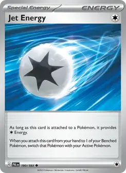 Jet Energy 190/193 Paldea Evolved Pokémon card