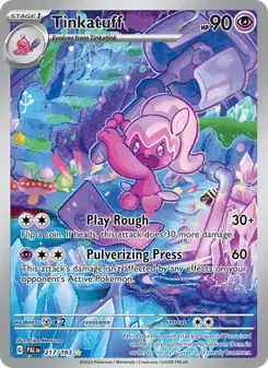 Tinkatuff 217/193 Paldea Evolved Pokémon card