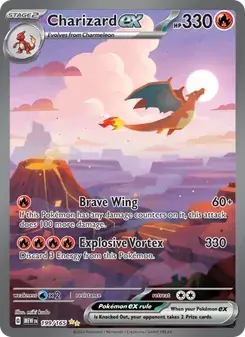 Charizard ex 199/165 151 Pokémon card