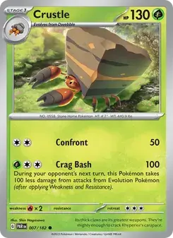 Crustle 007/182 Paradox Rift Pokémon card