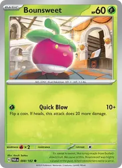 Bounsweet 008/182 Paradox Rift Pokémon card
