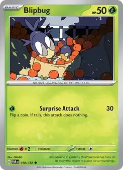 Blipbug 010/182 Paradox Rift Pokémon card