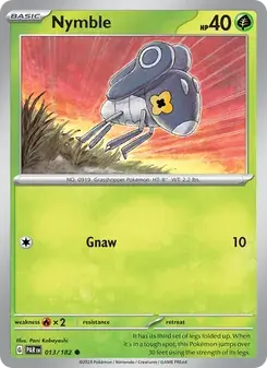 Nymble 013/182 Paradox Rift Pokémon card
