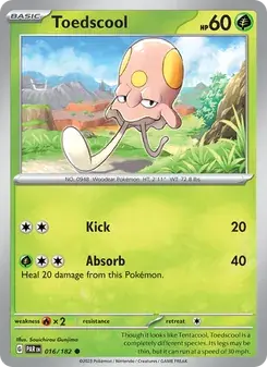 Toedscool 016/182 Paradox Rift Pokémon card