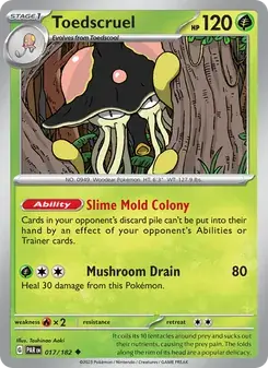 Toedscruel 017/182 Paradox Rift Pokémon card