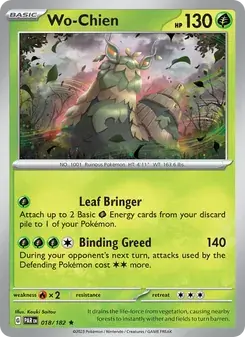 Wo-Chien 018/182 Paradox Rift Pokémon card
