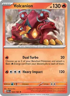 Volcanion 022/182 Paradox Rift Pokémon card