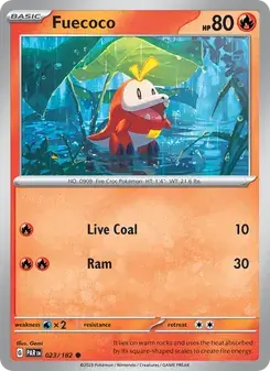 Fuecoco 023/182 Paradox Rift Pokémon card