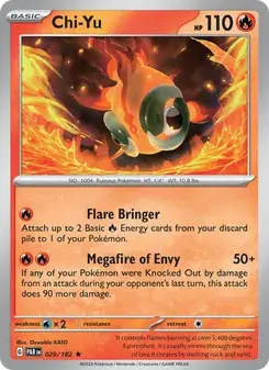 Chi-Yu 029/182 Paradox Rift Pokémon card