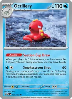 Octillery 034/182 Paradox Rift Pokémon card