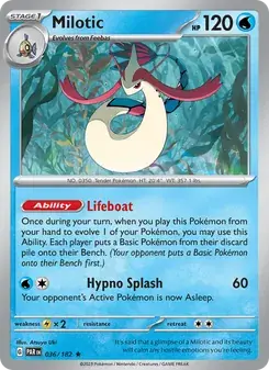 Milotic 036/182 Paradox Rift Pokémon card