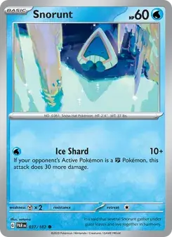 Snorunt 037/182 Paradox Rift Pokémon card