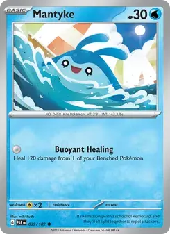 Mantyke 039/182 Paradox Rift Pokémon card