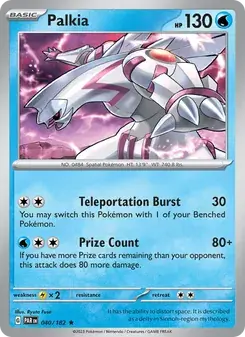 Palkia 040/182 Paradox Rift Pokémon card