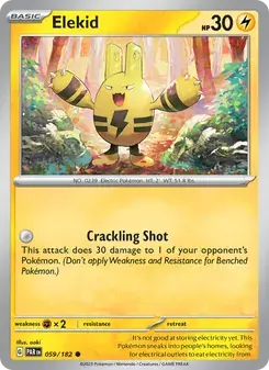 Elekid 059/182 Paradox Rift Pokémon card