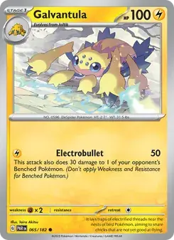 Galvantula 065/182 Paradox Rift Pokémon card