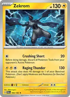 Zekrom 066/182 Paradox Rift Pokémon card