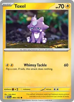 Toxel 069/182 Paradox Rift Pokémon card