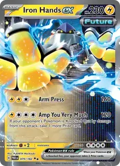 Iron Hands ex 070/182 Paradox Rift Pokémon card