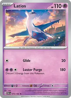Latios 073/182 Paradox Rift Pokémon card