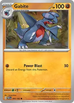 Gabite 095/182 Paradox Rift Pokémon card