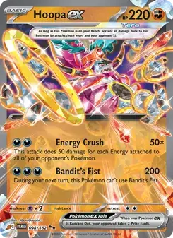 Hoopa ex 098/182 Paradox Rift Pokémon card