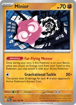 Minior 099/182 Paradox Rift Pokémon card